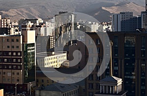 Aerial view of Ulaanbaatar, Mongolia