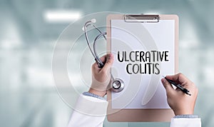 ULCERATIVE COLITIS Healthcare modern medical Doctor concept photo