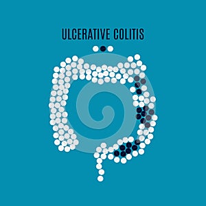 Ulcerative colitis pills poster