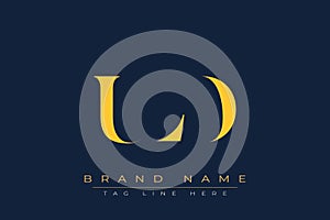 ULD abstract letter logo design