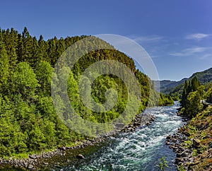 UldalslÃ¥gen river in Suldal, Rogaland