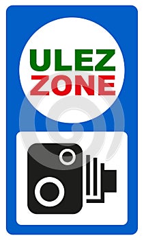 ULEZ Sign - The Ultra Low Emission Zone (ULEZ) is an environmental initiative implemented in certain cities