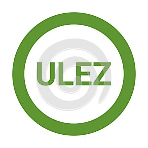 ULEZ ultra low emission zone sign in United Kingdom photo