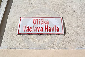 Ulicka Vaclava Havla Vaclav Havel street, Brno, Czech Republic / Czechia