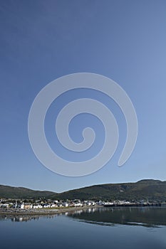 Ullapool from ferry to Stornoway photo