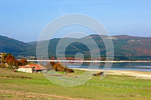 Ullibarri Ganboa reservoir in Nanclares de Gamboa