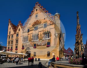 Ulm, Germany: the historic city hall of Ulm