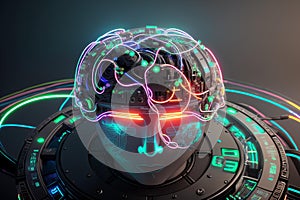 The Ultimate Computer Brain  A Futuristic Masterpiece.AI Generated