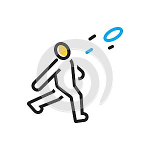 Multi color icon for Ultimate, eventual and last