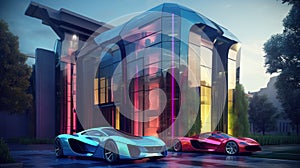 Ultimate Luxury: Bionic House & Colorful Supercar