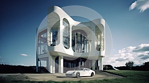 Ultimate Luxury Living: Bionic House & Supercar Oasis