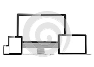 Ultimate web design, laptop, smartphone, tablet