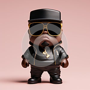 Ultra-detailed Food Image Of Notorious-b.i.g. Funko-pop Figurine photo