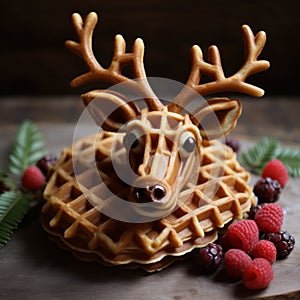 Ultra Detailed Reindeer Waffle: Cranberrycore, Voigtlander Brilliant, Natural Materials photo