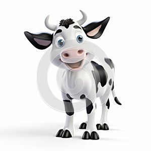 Ultra Hd 3d Cow Cartoon In Daz3d Style