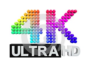 Ultra HD 4K icon photo
