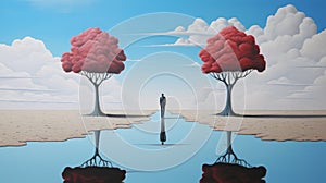 Ultra Hd Realistic Surreal Conservancy Painting By Magritte