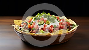 Ultra Hd Taco Dip: Delicious Bowl Of Taco Salad With Toppings