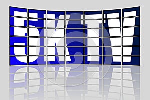 Ultra High Definition 5K TV concept