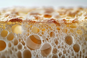 Ultra high-definition macro of bread photo
