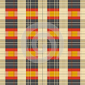 Ultra-high-resolution seamless plaid pattern, classic checkered fabric texture, crisp and balanced colors for design photo