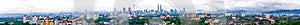 Ultra large panorama of Kuala Lumpur from Charas district in 2006, Malaysia