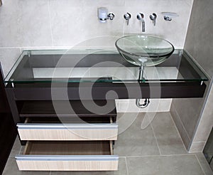 Ultra modern bathroom bowl sink.