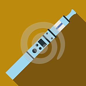 Ultra modern electronic cigarette icon, flat style