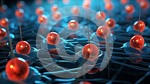 Ultra precise pulse generated by cesium atoms in cutting edge scientific experiment photo