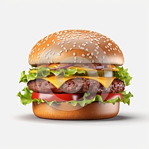 Ultra Realistic 4k Hamburger: Hyper-detailed 3d Rendering