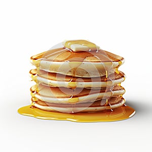 Ultra Realistic 4k Pancakes: High-key Lighting, Environmental Awareness