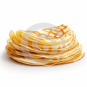 Ultra Realistic Crepe Stack On White Background