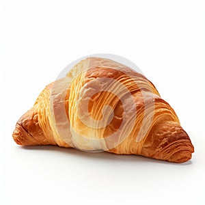 Ultra-realistic Croissant Photography On White Background
