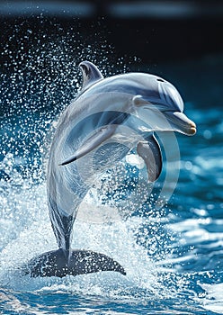 Graceful Dolphin in Motion photo