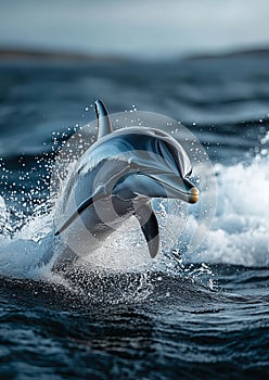 Graceful Dolphin in Motion photo