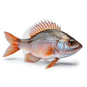 Ultra-realistic Fish Photo On White Background