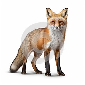 Ultra-realistic Fox Photo With High Resolution And Soft Lighting