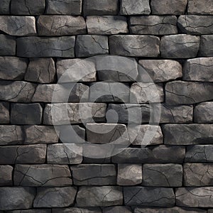 Ultra Realistic Medieval Stacked Stone Texture: Detailed And Seamless