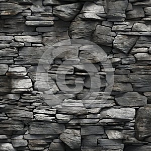 Ultra Realistic Ribbed Stacked Stone Wall Texture