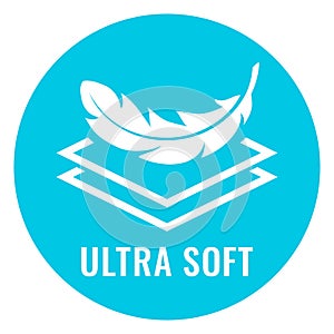 Ultra soft tissue paper vector icon