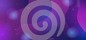 Ultra violet abstract background with fluid liquid gradient shapes. Dynamic modern and futuristic design vector illustration eps