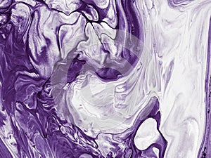 Ultra Violet abstract hand painted background.