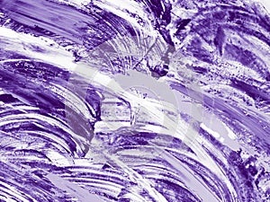 Ultra Violet abstract hand painted background.