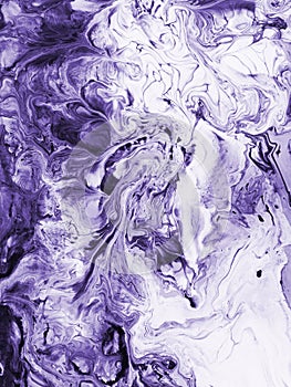 Ultra Violet abstract hand painted background.