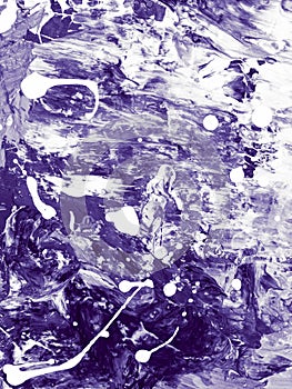 Ultra Violet abstract hand painted background