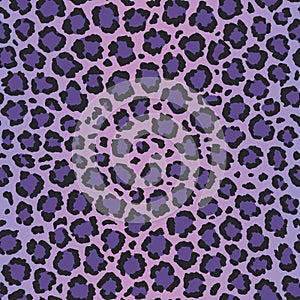 Ultra violet leopard vector seamless pattern