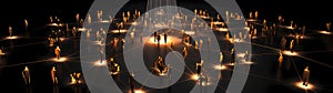Ultra-Wide Background of Graphic depicting Social Networking in Clipart Style (Generative AI) photo