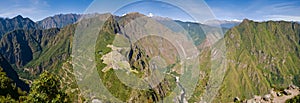 Ultra wide Panorama of Machu Picchu