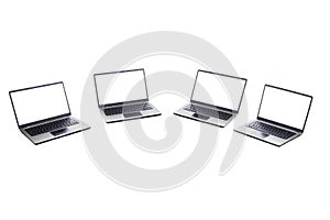 Ultrabook laptop isolated white
