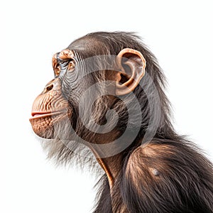 Ultradetailed Portrait Of Chimpanzee: Hyper-realistic Sci-fi Photography